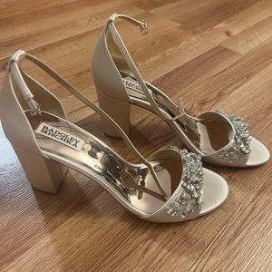 Badgley Mischka Tempest Embellished Block Heel